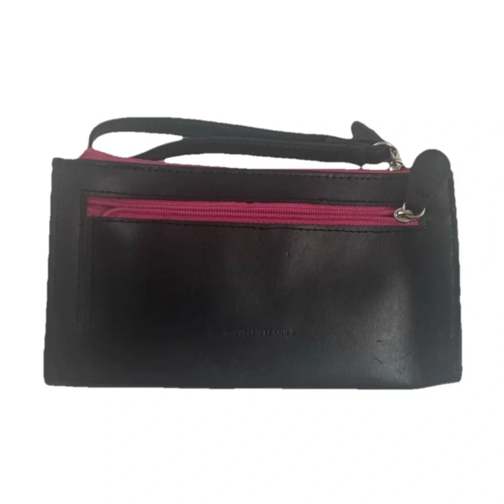Gianni Bernini Wristlet Wallet Black Organizer